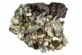 Pyrite, Sphalerite and Quartz Association - Peru #107434-1